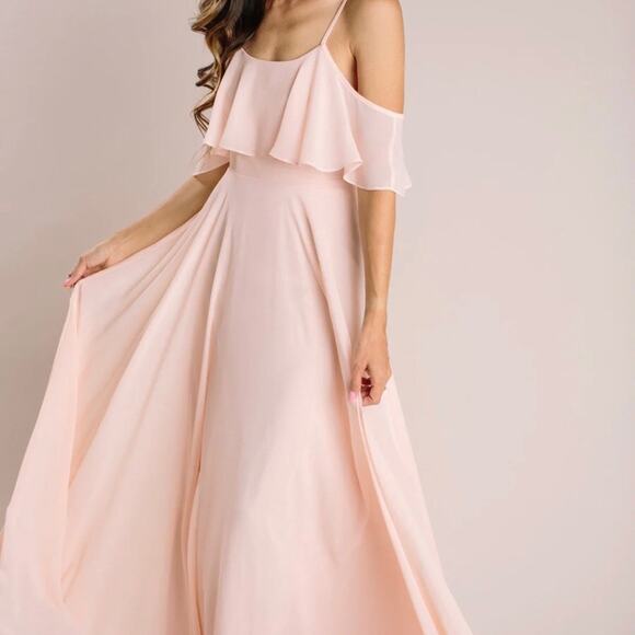 ADELE RUFFLE MAXI DRESS size large - Picture 4 of 12